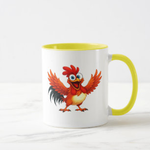 Ein Schwuler rührt seine Flügel. Tasse