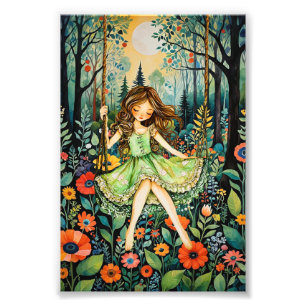 Ein Schwung in der Natur jagt die Blues weg Fotodruck