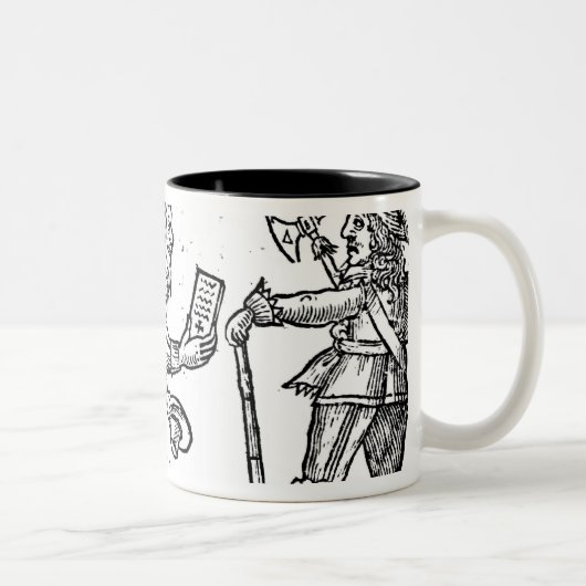Ein Scotsman, der bei Charles I ansucht Zweifarbige Tasse (Rechts)