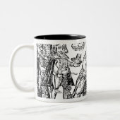 Ein Scotsman, der bei Charles I ansucht Zweifarbige Tasse (Links)
