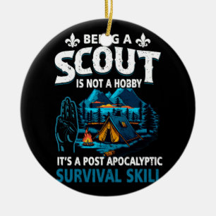 Ein Scout zu sein, ist kein Hobby mit einem Post-A Keramik Ornament