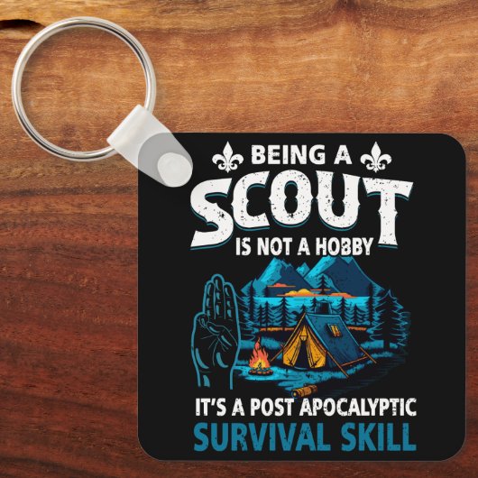 Ein Scout zu sein, ist kein Hobby mit einem Post-A Schlüsselanhänger (Vorderseite)