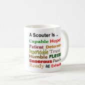 Ein Scouter ist… Kaffee-Tasse Kaffeetasse (VorderseiteRechts)