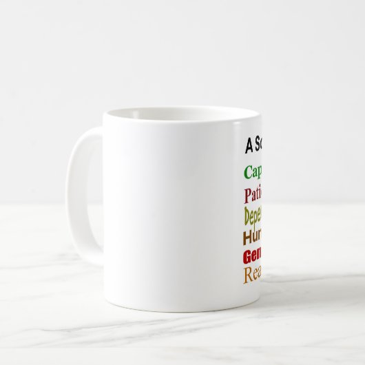 Ein Scouter ist… Kaffee-Tasse Kaffeetasse (Vorderseite Links)