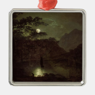 Ein See durch Mondschein, c.1780-82 (Öl auf Ornament Aus Metall
