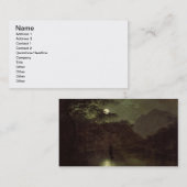 Ein See durch Mondschein, c.1780-82 (Öl auf Visitenkarte (Vorne/Hinten)