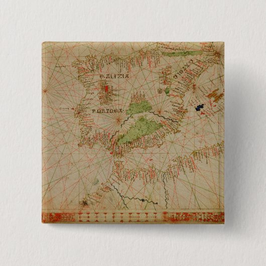 Ein Seeatlas Button (Vorderseite)
