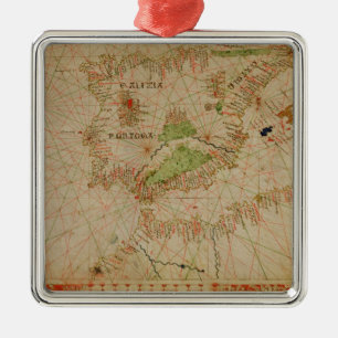 Ein Seeatlas Silbernes Ornament