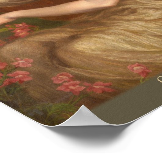 Ein Seeblick von Dante Gabriel Rossetti CC0047 Poster (Ecke)