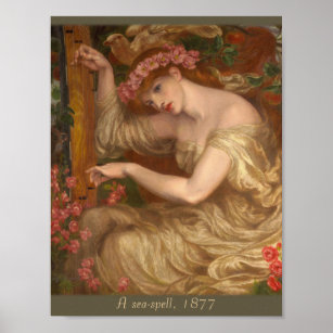 Ein Seeblick von Dante Gabriel Rossetti CC0047 Poster