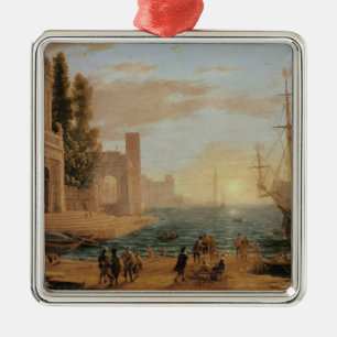 Ein Seehafen, 1639 Ornament Aus Metall