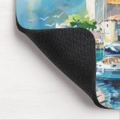 Ein Seehafen Mousepad (Ecke)