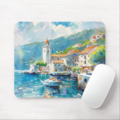 Ein Seehafen Mousepad (Mit Mouse)