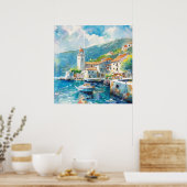Ein Seehafen Poster (Küche)