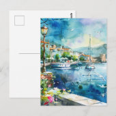 Ein Seehafen Postkarte (Vorne/Hinten)
