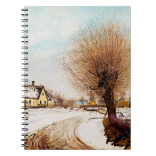 Ein Seeland-Dorf. Winter von Laurits Ring Notizblock