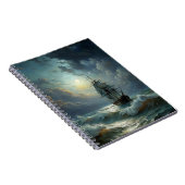 Ein Segelschiff im Meer Notizblock (Rechte Seite)