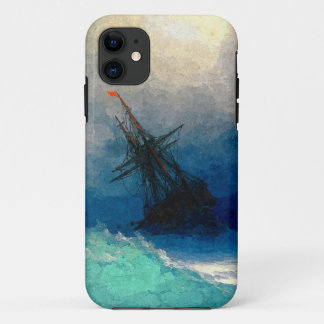 Ein Segelschiff in einem Sturm Case-Mate iPhone Hülle