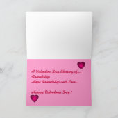 Ein Segen auf dem Valentinstag... Feiertagskarte (Innenseite)