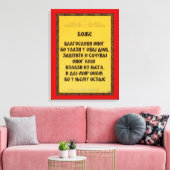 Ein Segen, Blagoslov Leinwanddruck (Insitu (Wohnzimmer))