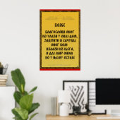 Ein Segen, Blagoslov Poster (Heimbüro)