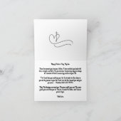 Ein Segen der Mutter: Der Frieden des Herrn für me Karte (Innenseite)