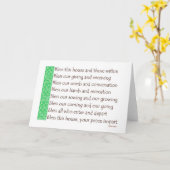 Ein Segen für eine neue Zuhause Karte (Gelbe Blume)