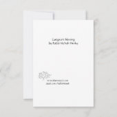 Ein Segen für Pfleger/ eine Flachkarte Dankeskarte (Rückseite)