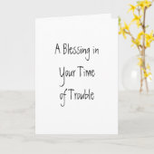 Ein Segen in deiner Zeit des Ärgers Karte (Gelbe Blume)