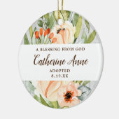 Ein Segen von der Personalisierten Adoption des Ki Keramik Ornament (Links)