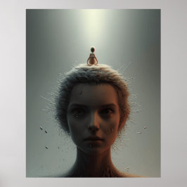 Ein sehr abstraktes Poster mit ihren Gedanken