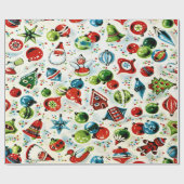 Ein sehr altes Weihnachtswrapping Paper Geschenkpapier (Flach)