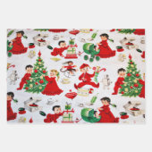 Ein sehr altmodisches Weihnachtsgeschirr Geschenkpapier Set (Vorderseite 3)