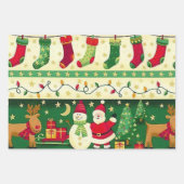 Ein sehr altmodisches Weihnachtsgeschirr Geschenkpapier Set (Vorderseite 3)