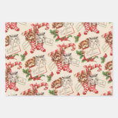 Ein sehr altmodisches Weihnachtsgeschirr Geschenkpapier Set (Vorderseite 3)