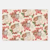 Ein sehr altmodisches Weihnachtsgeschirr Geschenkpapier Set (Vorderseite)