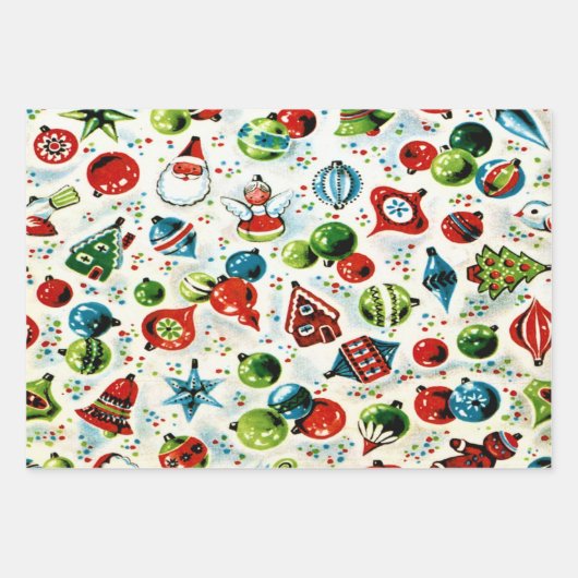 Ein sehr altmodisches Weihnachtsgeschirr Geschenkpapier Set (Vorderseite 3)