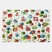 Ein sehr altmodisches Weihnachtsgeschirr Geschenkpapier Set (Vorderseite)