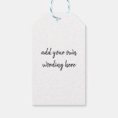 ein sehr barocker Weihnachtsbärenspringer Geschenkanhänger (Rückseite)