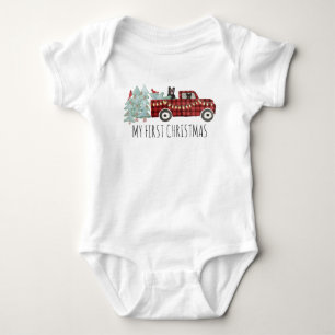 Ein sehr beängstigendes Weihnachtsfest  Erste Wei Baby Strampler