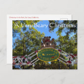 Ein sehr beartiges Weihnachtsfest Postkarte (Vorne/Hinten)