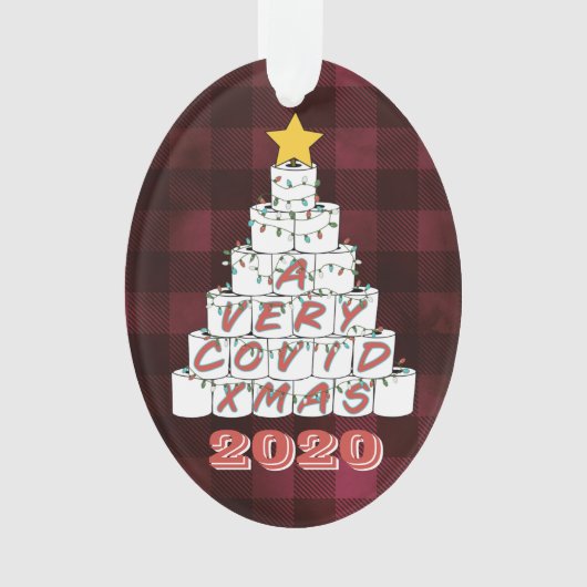Ein sehr begehrter Xmas Funny 2020 Toilettenpapier Ornament (Vorderseite)
