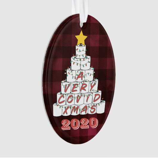 Ein sehr begehrter Xmas Funny 2020 Toilettenpapier Ornament (Vorderseite)