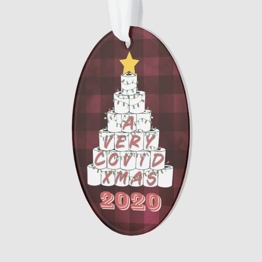 Ein sehr begehrter Xmas Funny 2020 Toilettenpapier Ornament (Vorderseite)