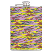 ein sehr buntes Muster mit viel unterschiedlichem  Flachmann (Vorderseite)