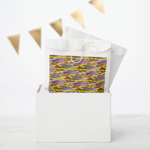 ein sehr buntes Muster mit viel unterschiedlichem Geschenktütchen