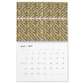 ein sehr buntes Muster mit viel unterschiedlichem Kalender (Mär 2027)