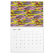 ein sehr buntes Muster mit viel unterschiedlichem Kalender (Mär 2026)