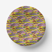 ein sehr buntes Muster mit viel unterschiedlichem Pappteller (Vorderseite)