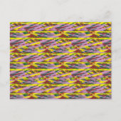 ein sehr buntes Muster mit viel unterschiedlichem Postkarte (Vorderseite)